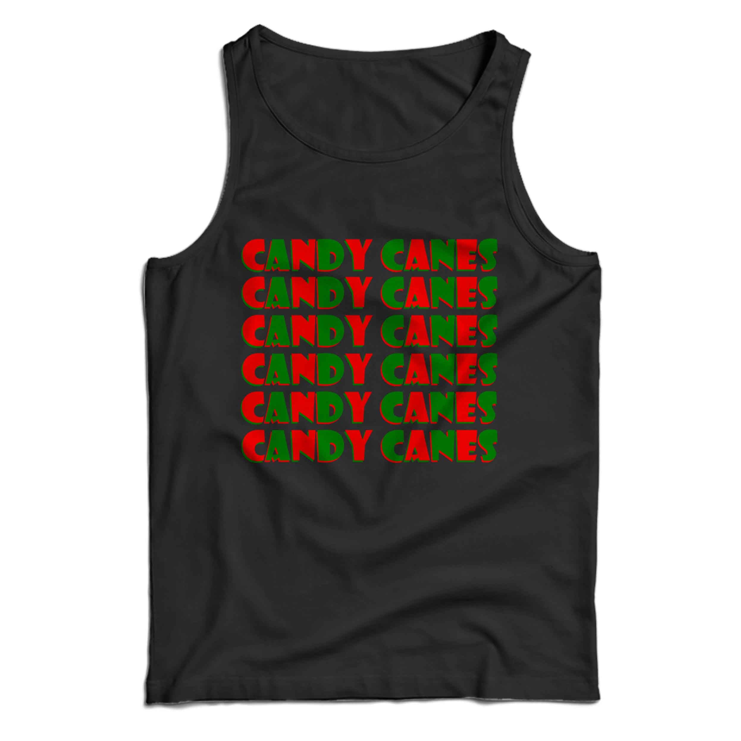 Candy Canes Christmas Men’s Tank Top