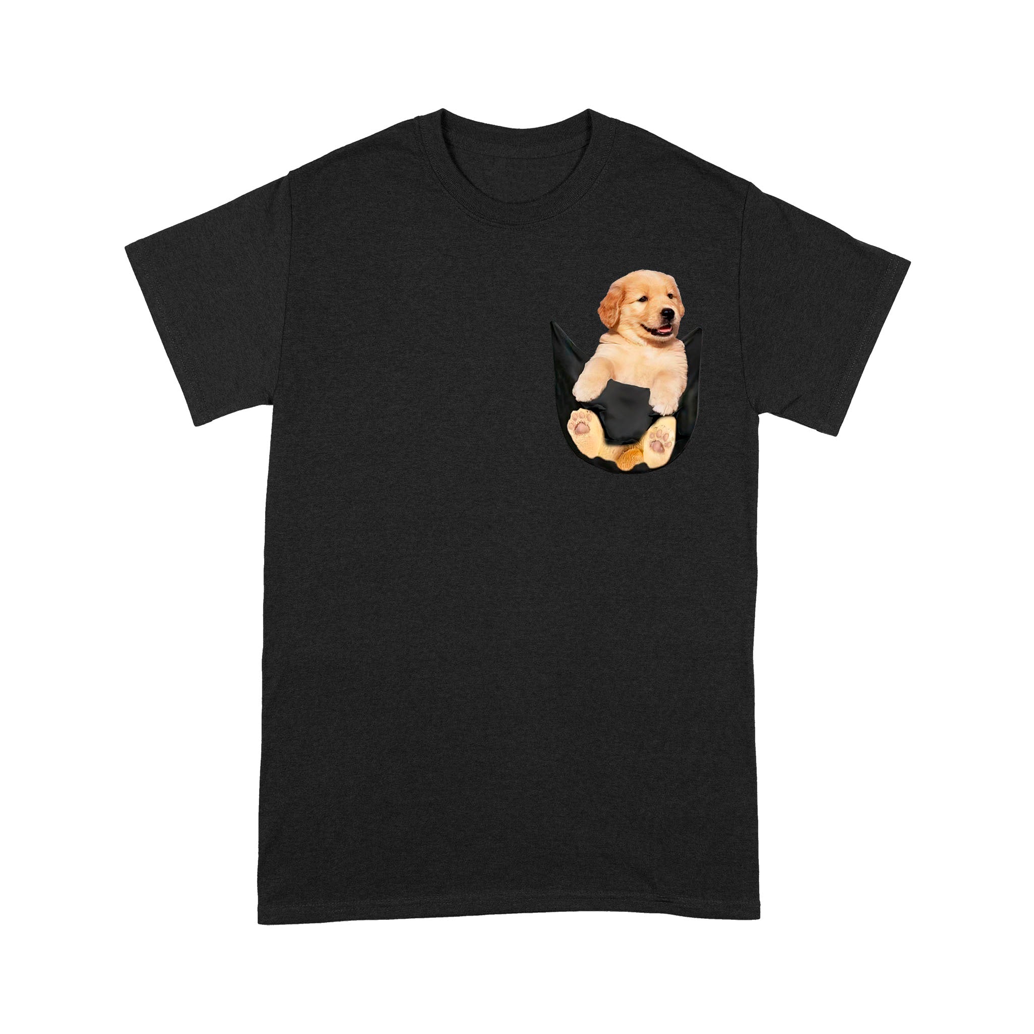 Standard T-Shirt – Golden Retriever Pocket Pretty Design For Anyone Loves Dogs