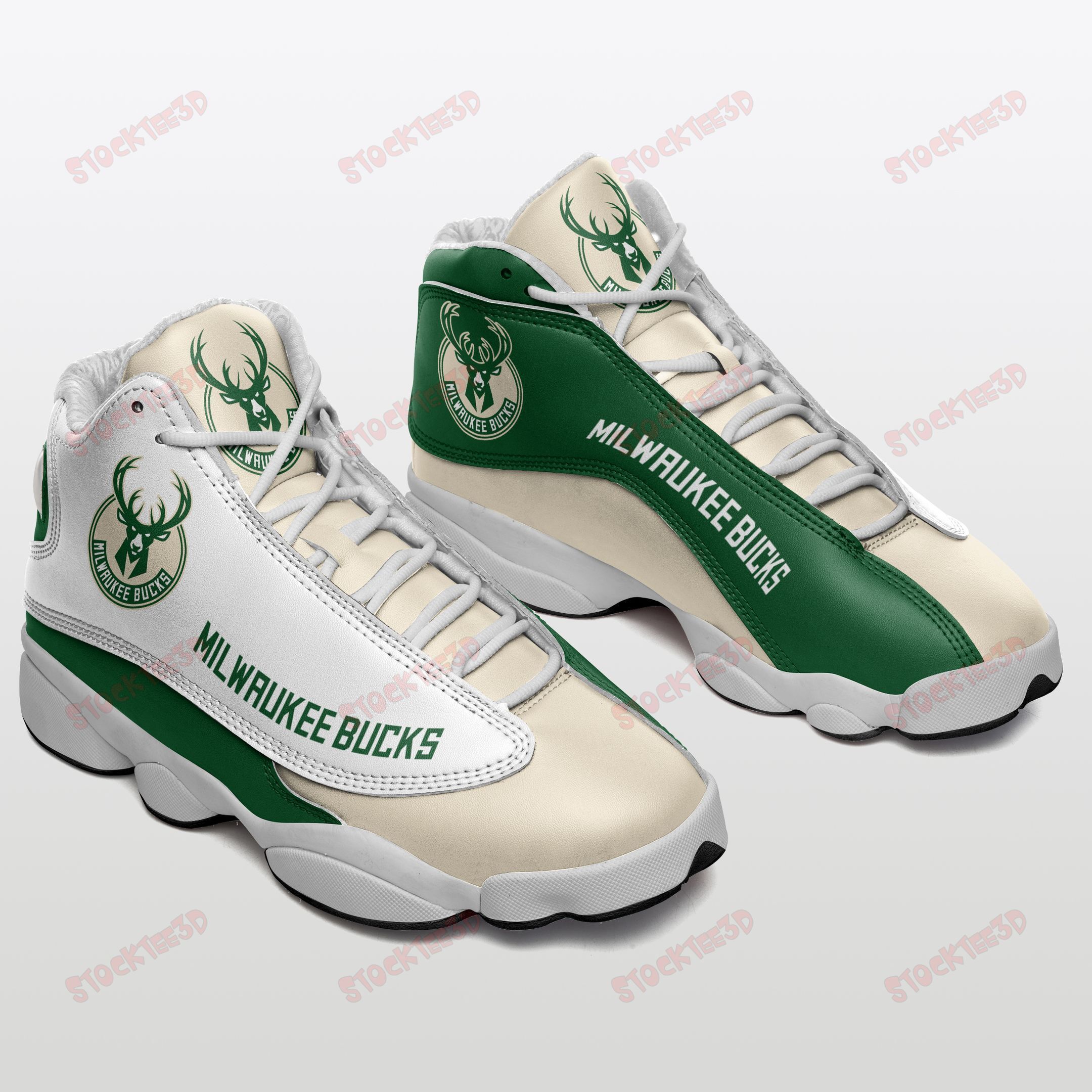 Milwaukee Bucks Air Jd13 Sneakers 076