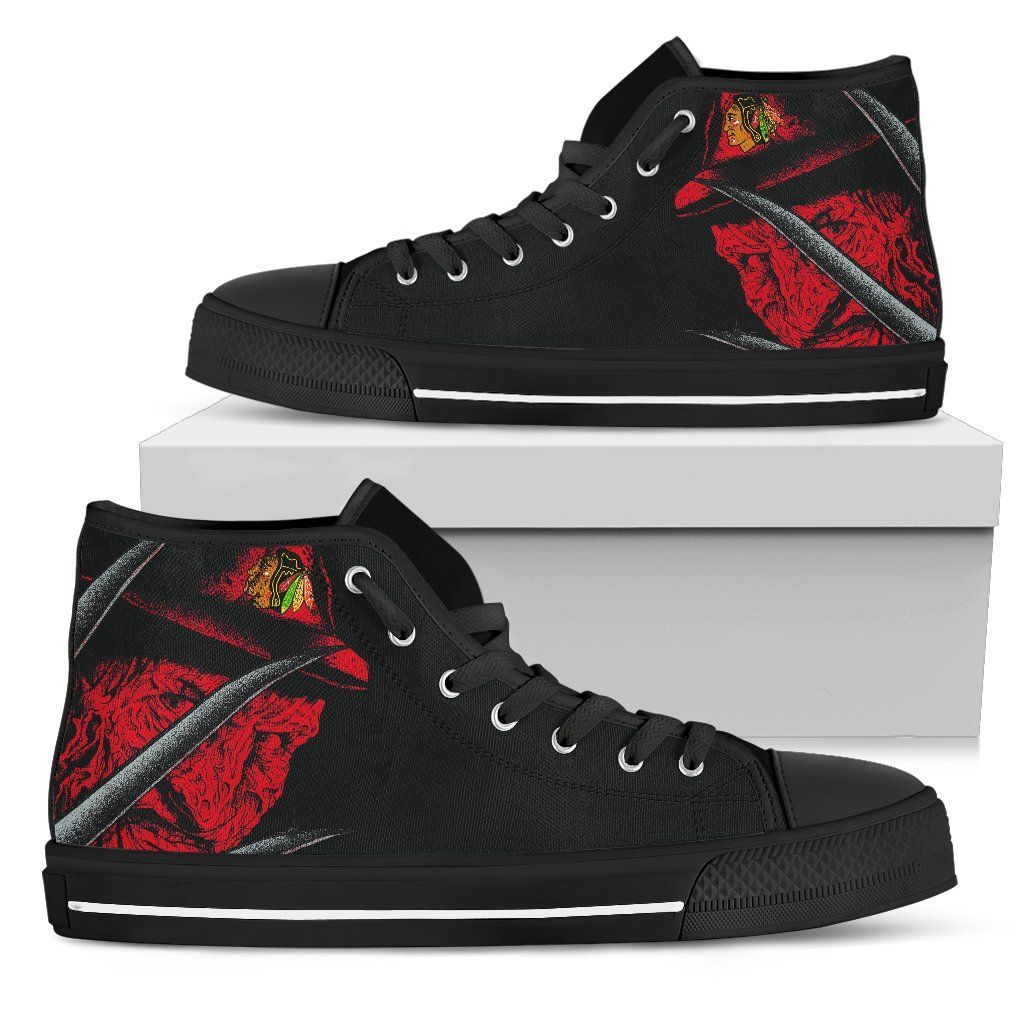 Chicago Blackhawks Nightmare Freddy High Top Shoes