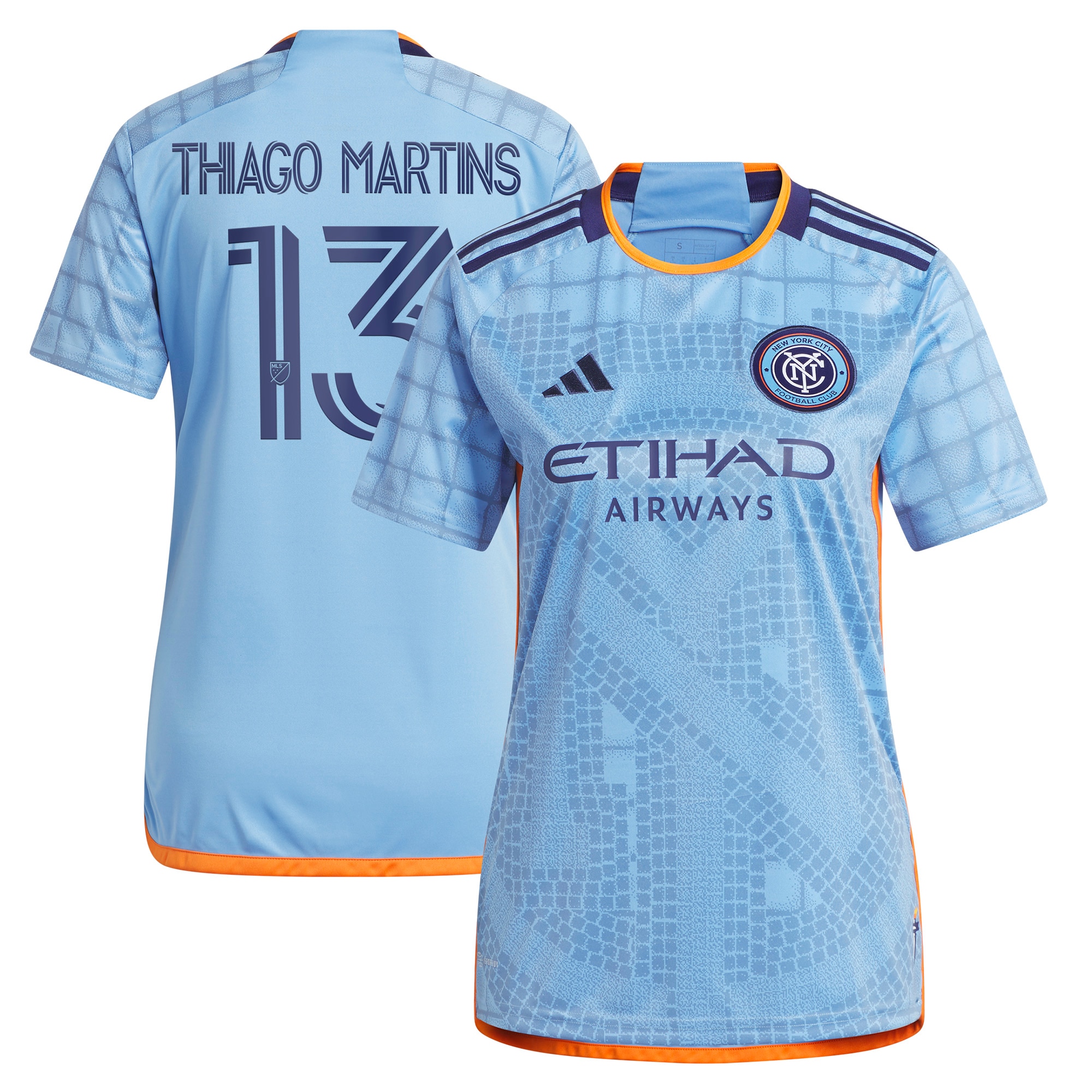 Thiago Martins New York City FC Women's 2023 The Interboro Kit Replica Player Jersey – Light Blue