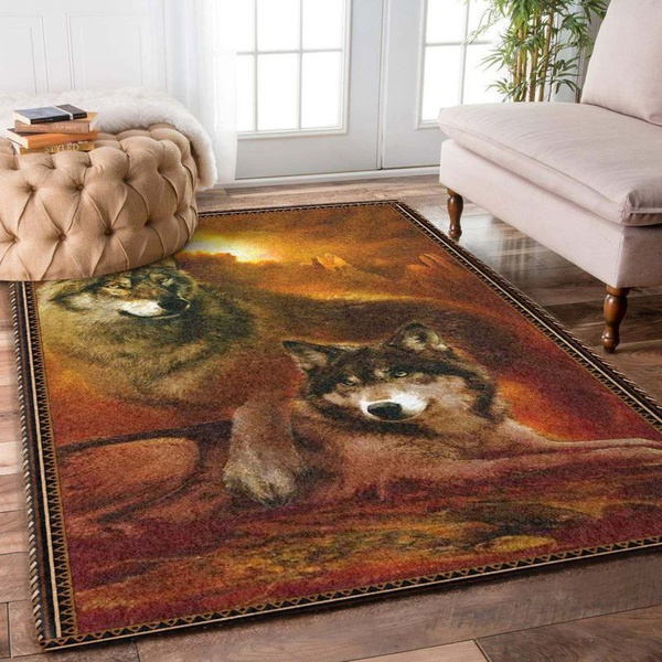 Wolf 4 Area Rug Living Room Rug Home Decor Floor Decor VH3