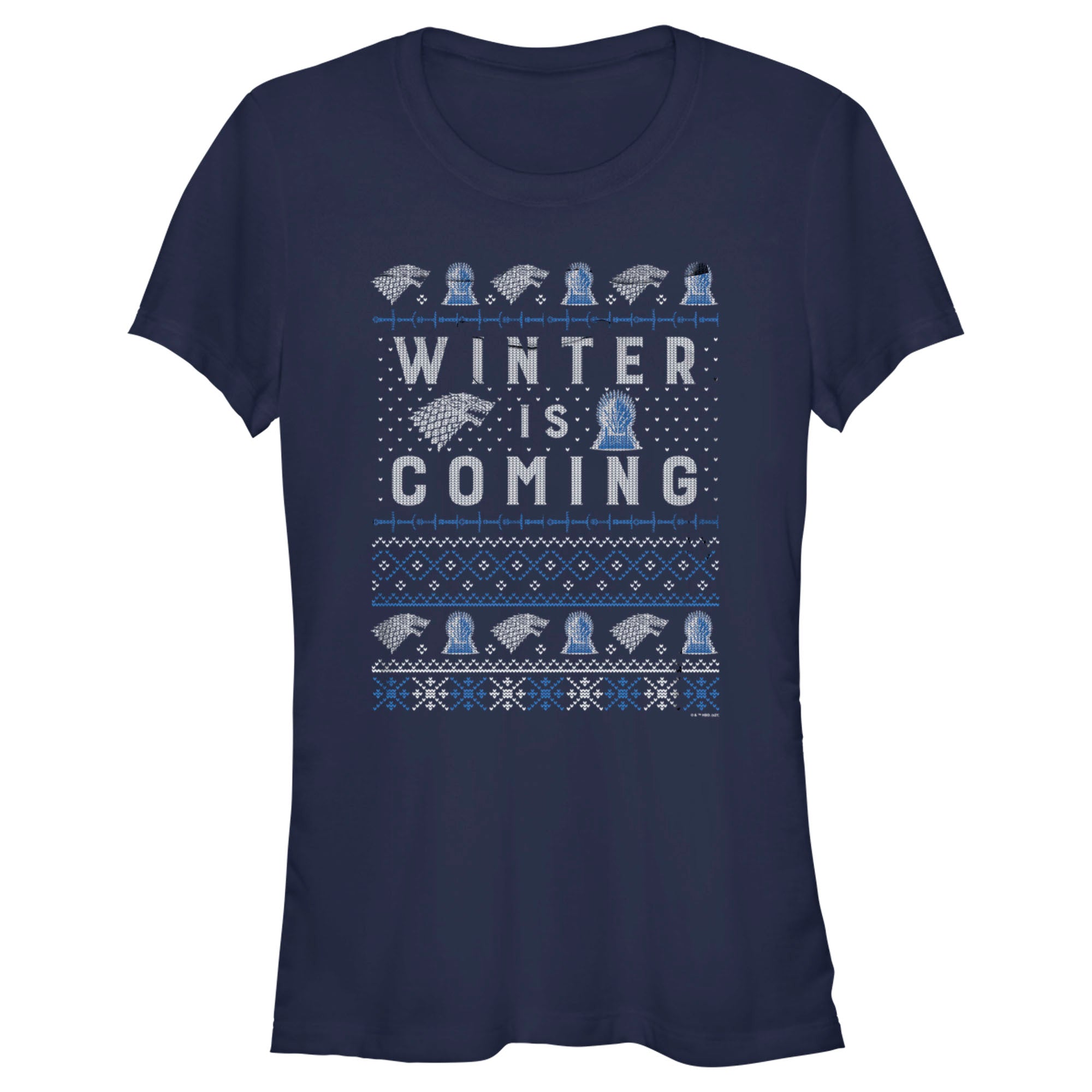 Junior’S Game Of Thrones Christmas Winter Is Coming Sweater T-Shirt