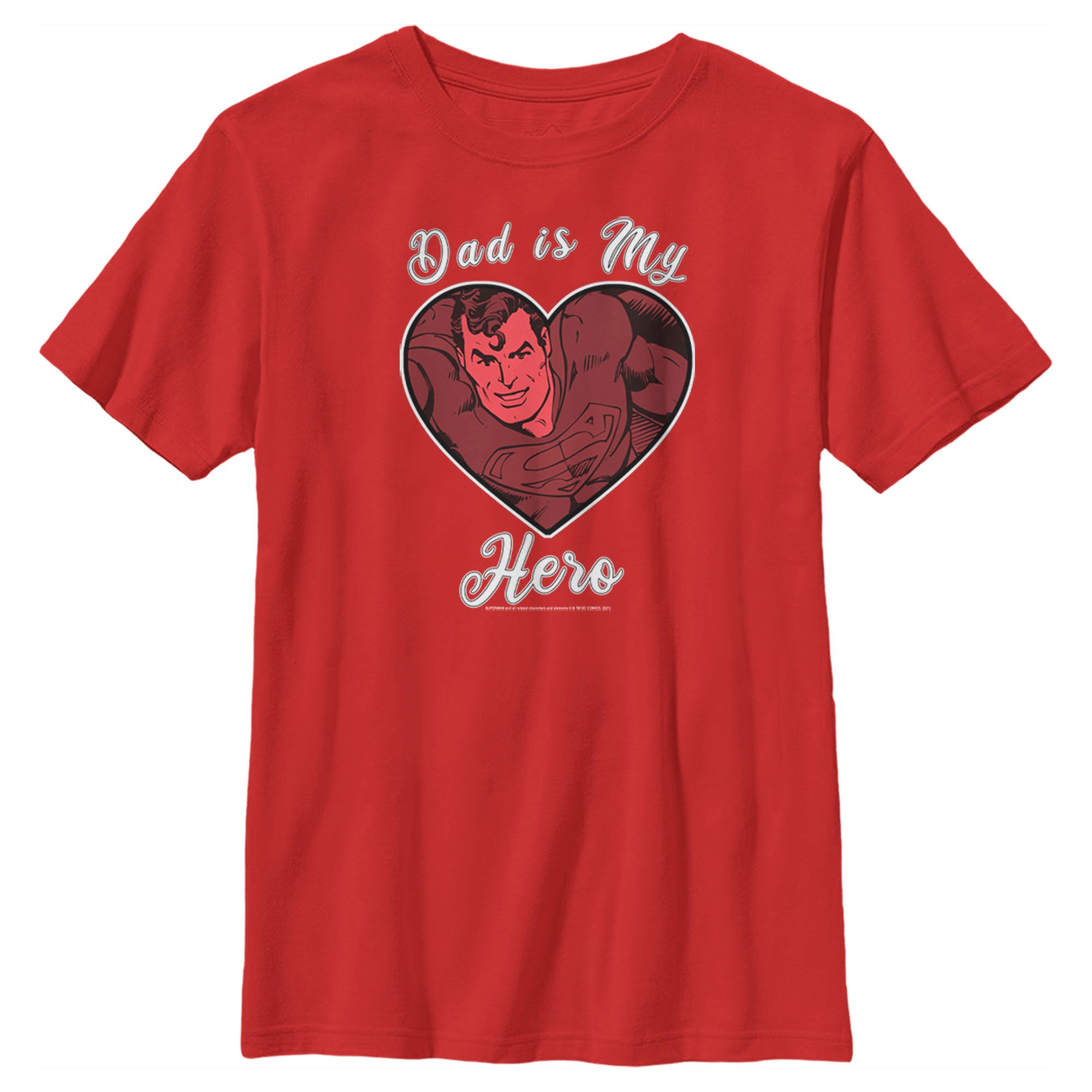 Boy’S Superman Valentine’S Day Dad Is My Hero T-Shirt