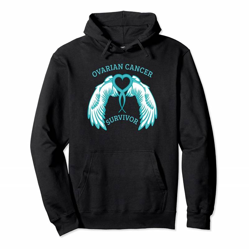 Womens Ovarian Cancer Survivor Awareness Ovaries Tumor Sick Pullover Hoodie