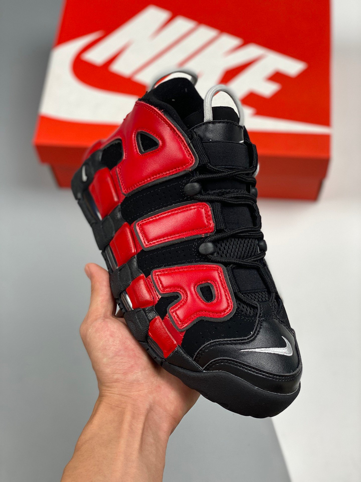 Nike Air More Uptempo Alternates Navy And Red AIR 5338704