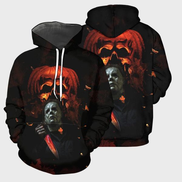 Michael Myers Scary Pumpkin Home Unisex Hoodie Chm