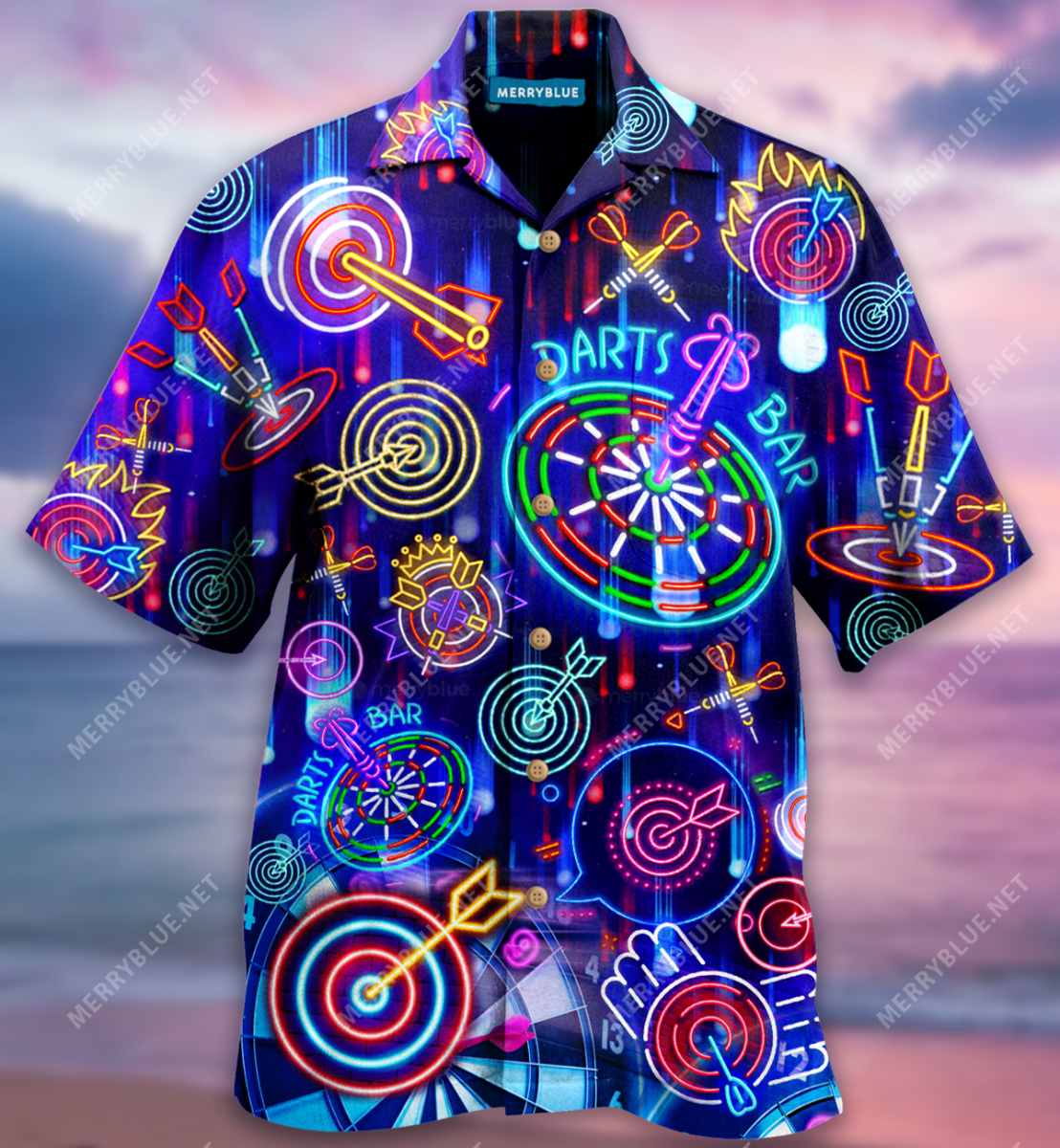 Born To Play Darts Shoot Thrill Unisex Hawaii Shirt Ha99571