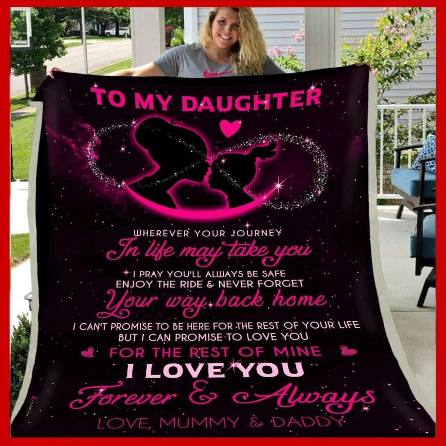 I Pray You’ll Always Be Safe Gift For Daughter Blanket