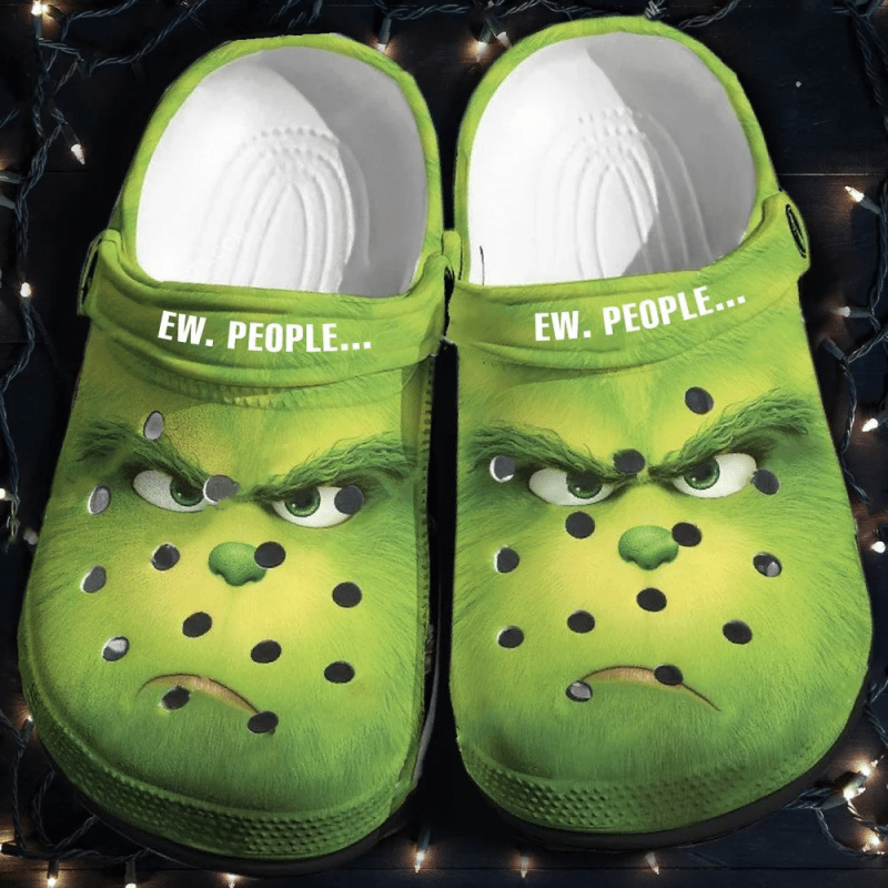 Ew People Grinch Christmas Classic Clogs Shoes