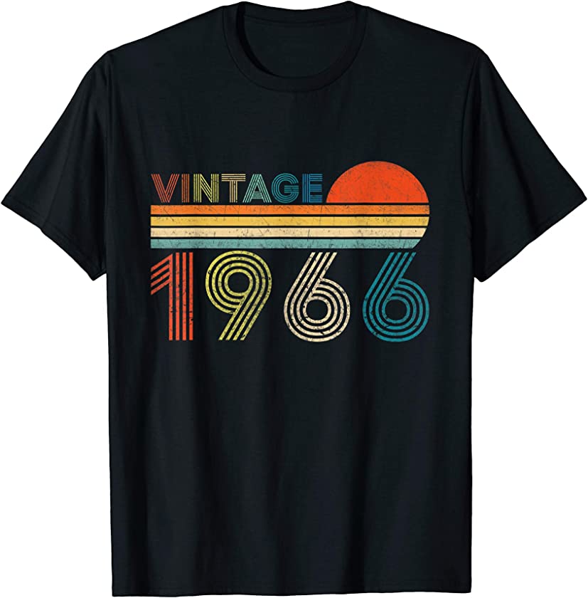 54 Years Old 54th Birthday Gift Awesome Since Vintage 1966 T-Shirt