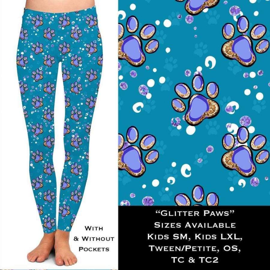 Custom Glitter Paws Leggings &  Joggers – ETA Early Dec