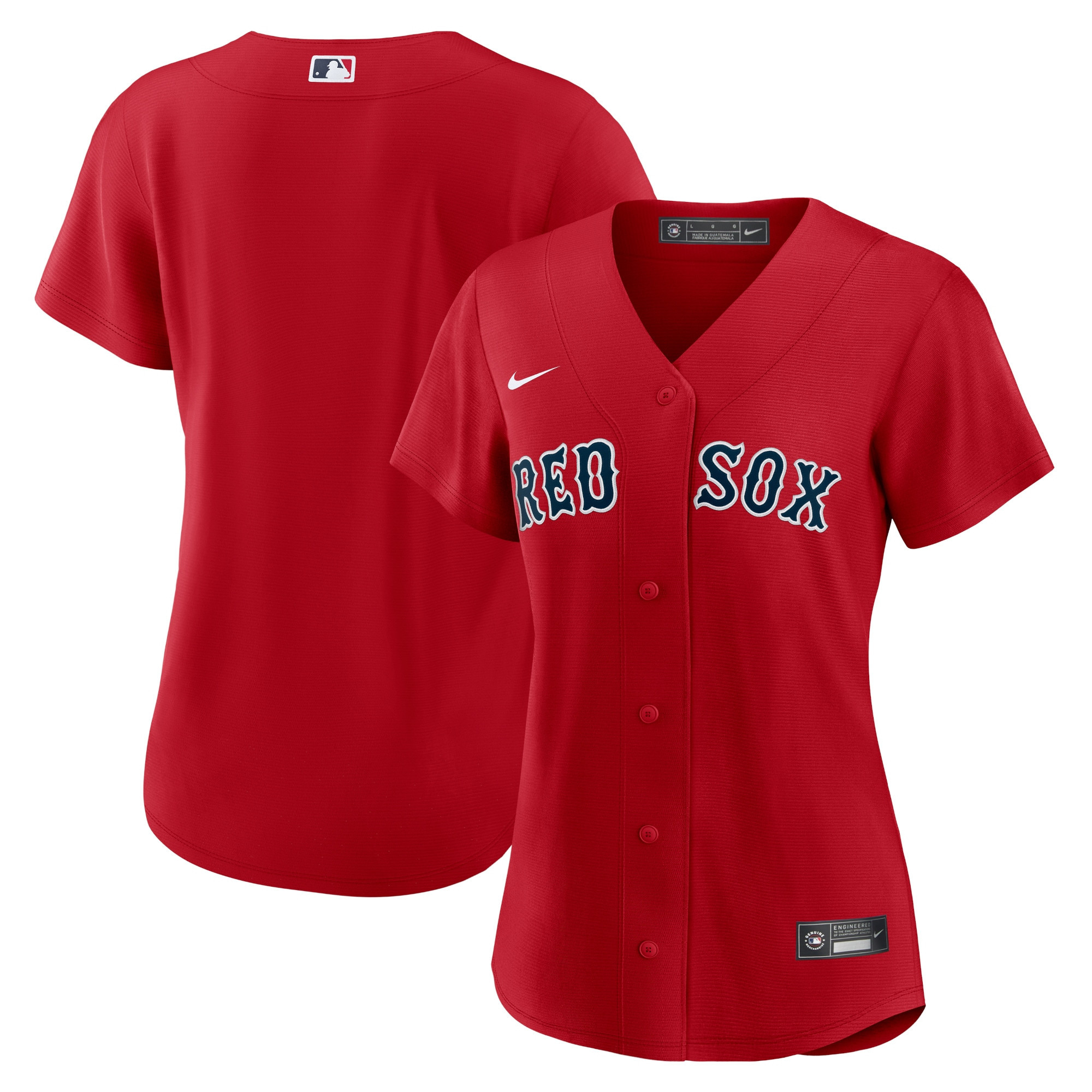 Boston Red Sox Womens Alternate Replica Team Jersey – Red MLB