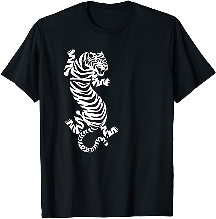 Tiger Thai Indonesia Asian Style Thailand White T-Shirt