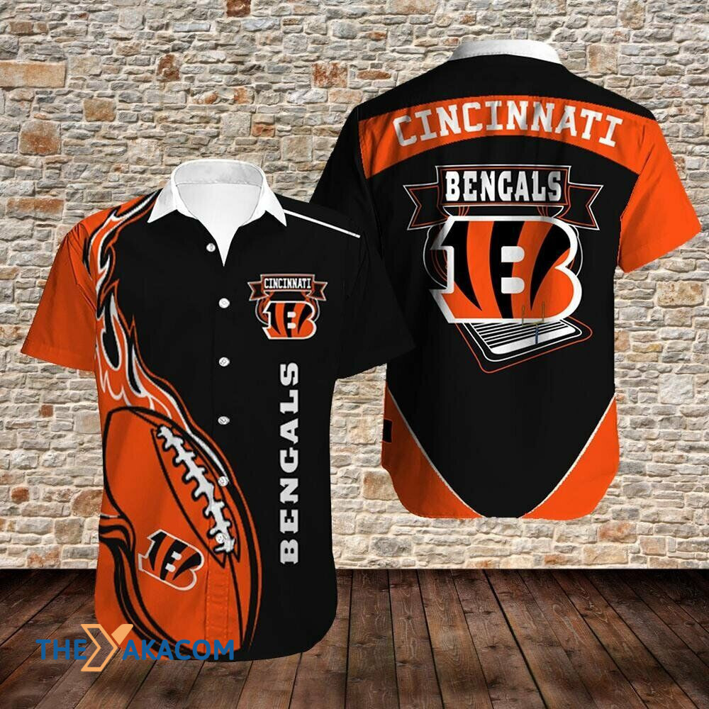 Cincinnati Bengals Pigskin Gift Nfl Fan For Short Sleeve Hawaii Shirt Ha9146