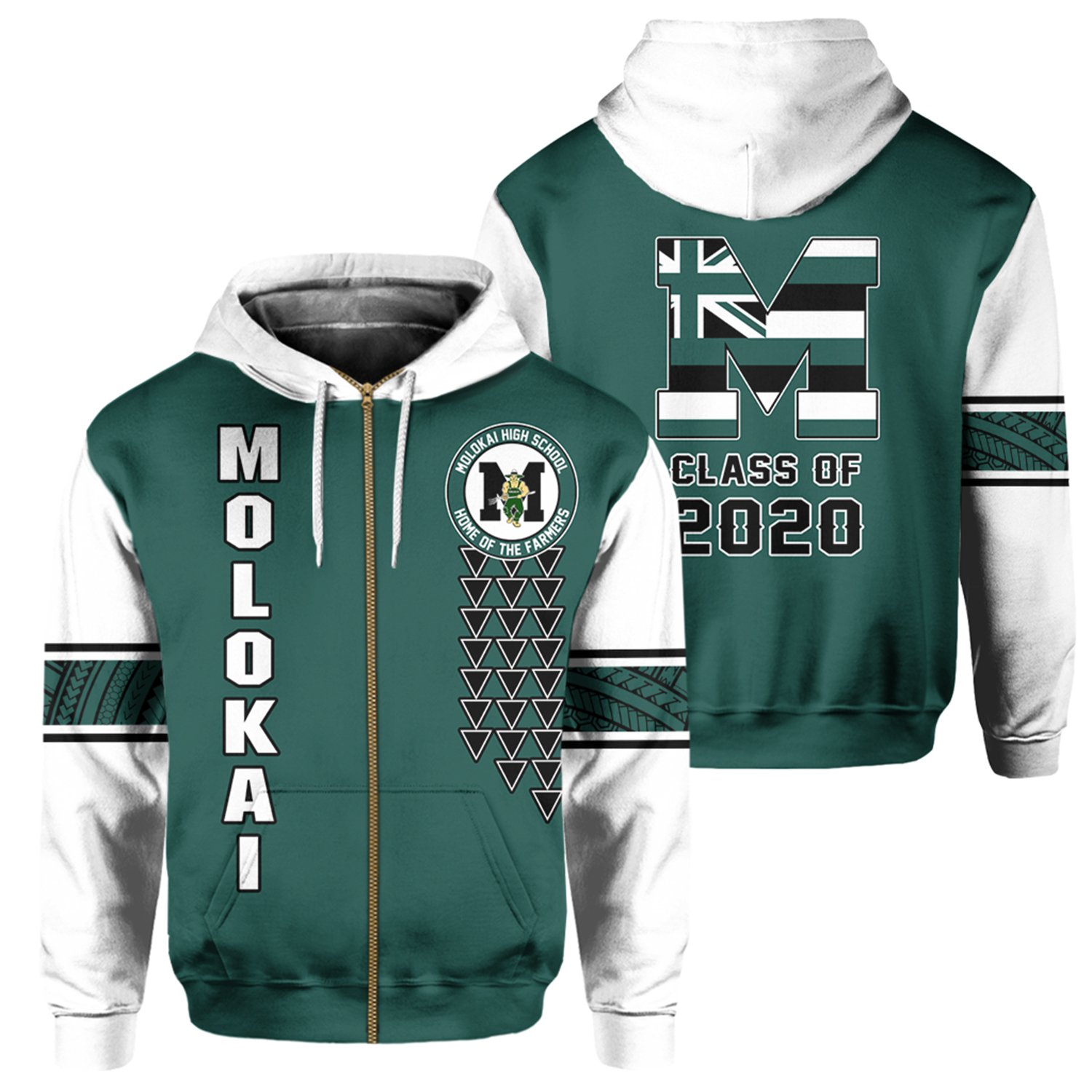 (Personalized) Alohawaii – Molokai High Custom Your Class Zip Hoodie AH J0