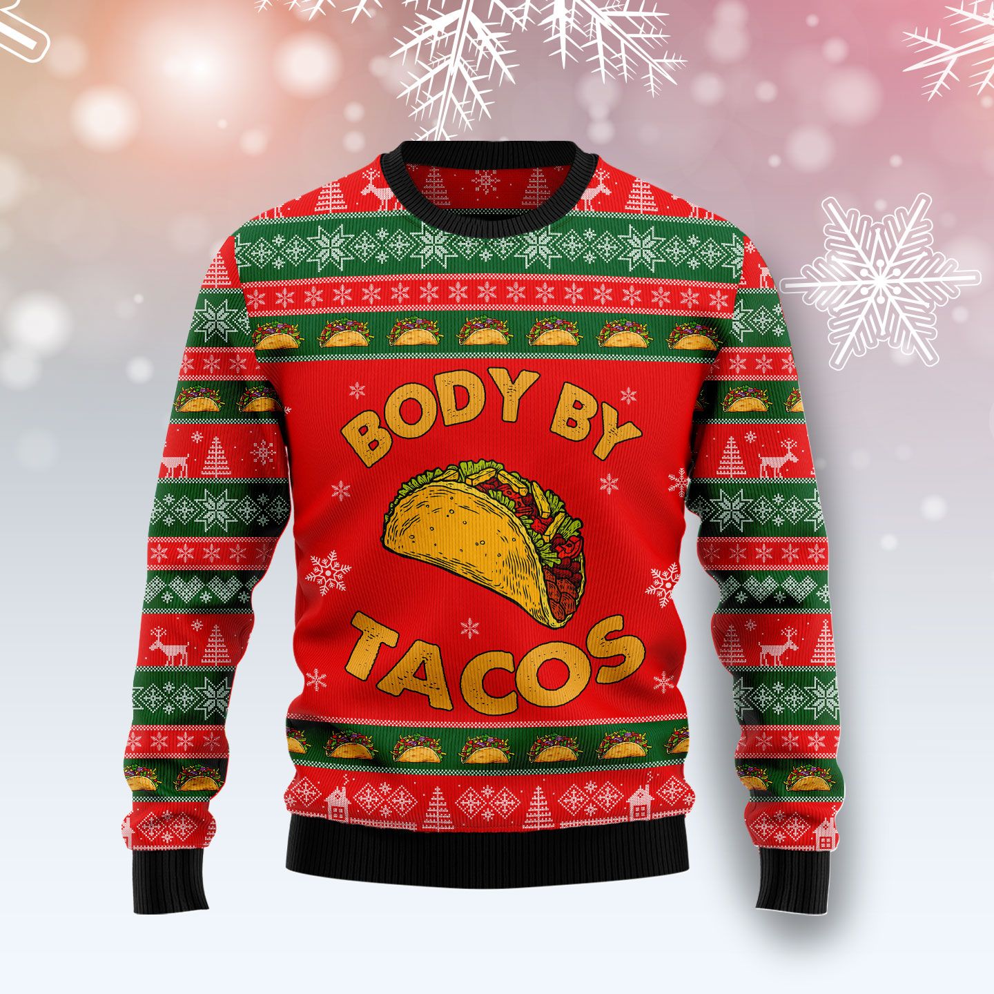 Body By Taco TY0511 Ugly Christmas Sweater