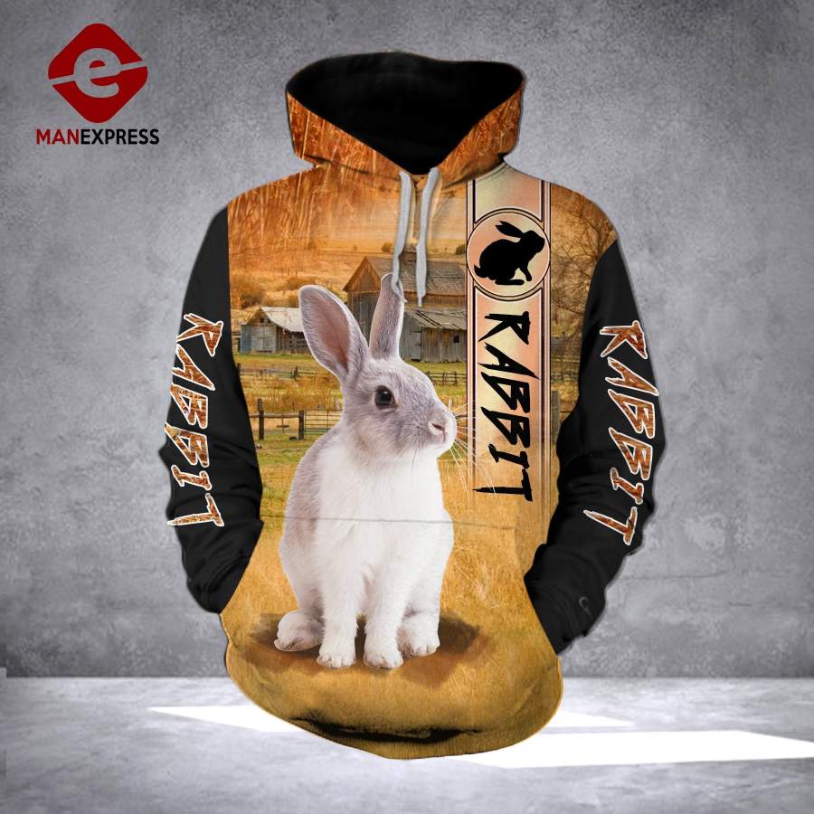 Rabbit Ranch Grass  All-over print unisex pullover hoodie