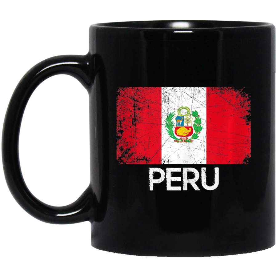 Peruvian Flag Design Vintage Made In Peru Gift Coffee Mug