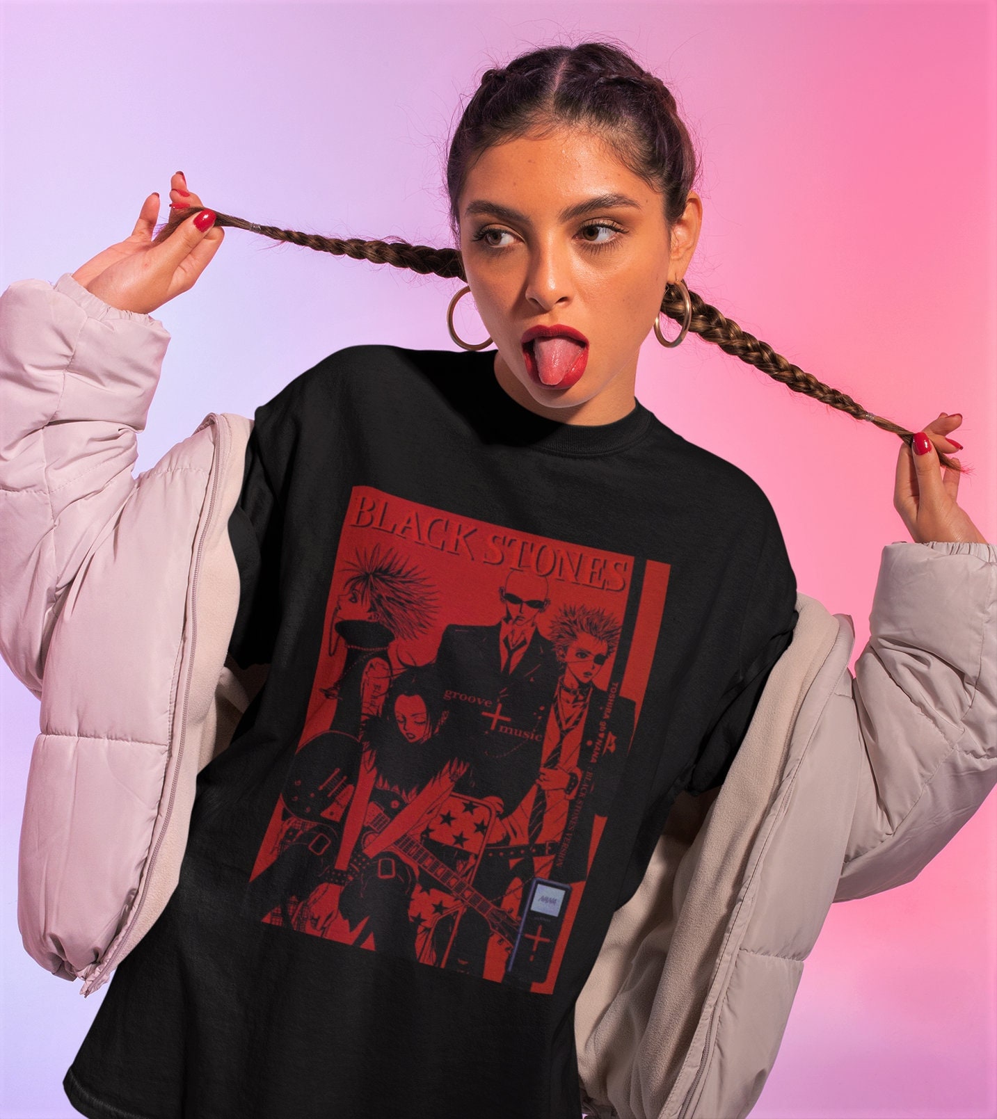 Black Stones Poster Shirt -nana anime sweatshirt,anime shirt,nana osaki shirt,nana band shirt,black stones shirt,nana anime shirt,nana anime