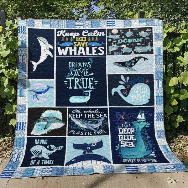 Keep Calm And Save Whales Quilt Blanket Great Customized Blanket Gifts For Birthday Christmas Thanksgiving

190+ Customer Reviews