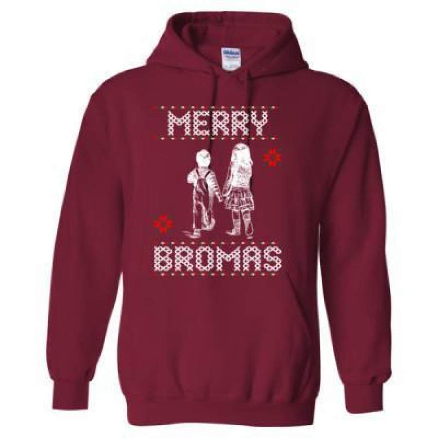 Agr Merry Bromas Ugly Christmas Sweater 2023 – Heavy Blend™ Hooded Sweatshirt