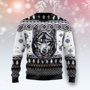 Wolf Ugly Christmas Sweater, All Over Print Sweatshirt