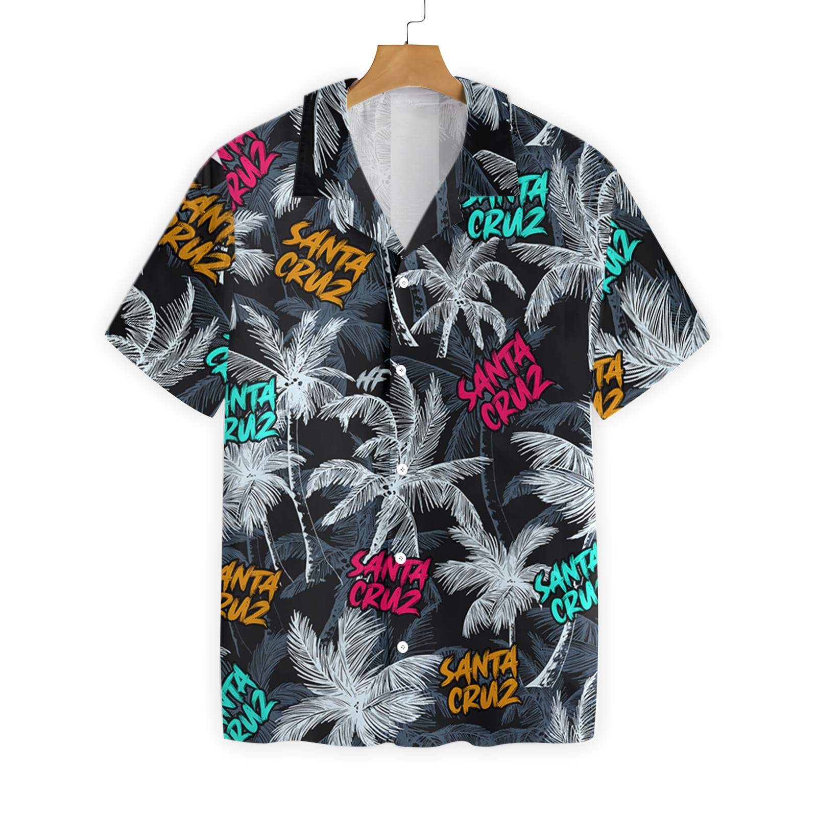 Santa Cruz Coconut Tree Seamless 0307 Hawaii Shirt Ha34766