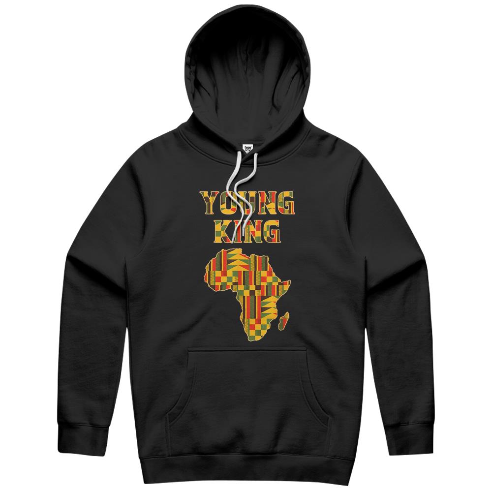 Cool African Kente Art Men Boys Kids African American Print Hoodie