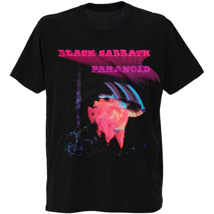 Black Sabbath - Paranoid Album Cover - Adult T-Shirt