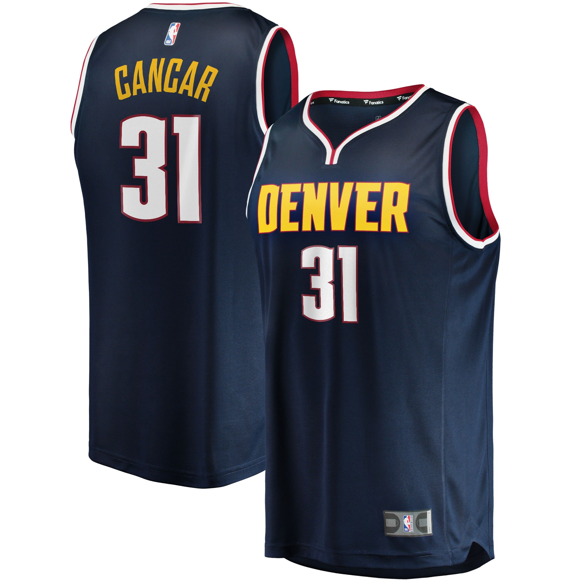 Vlatko Cancar Denver Nuggets Branded 2021/22 Fast Break Replica Jersey – Icon Edition – Navy