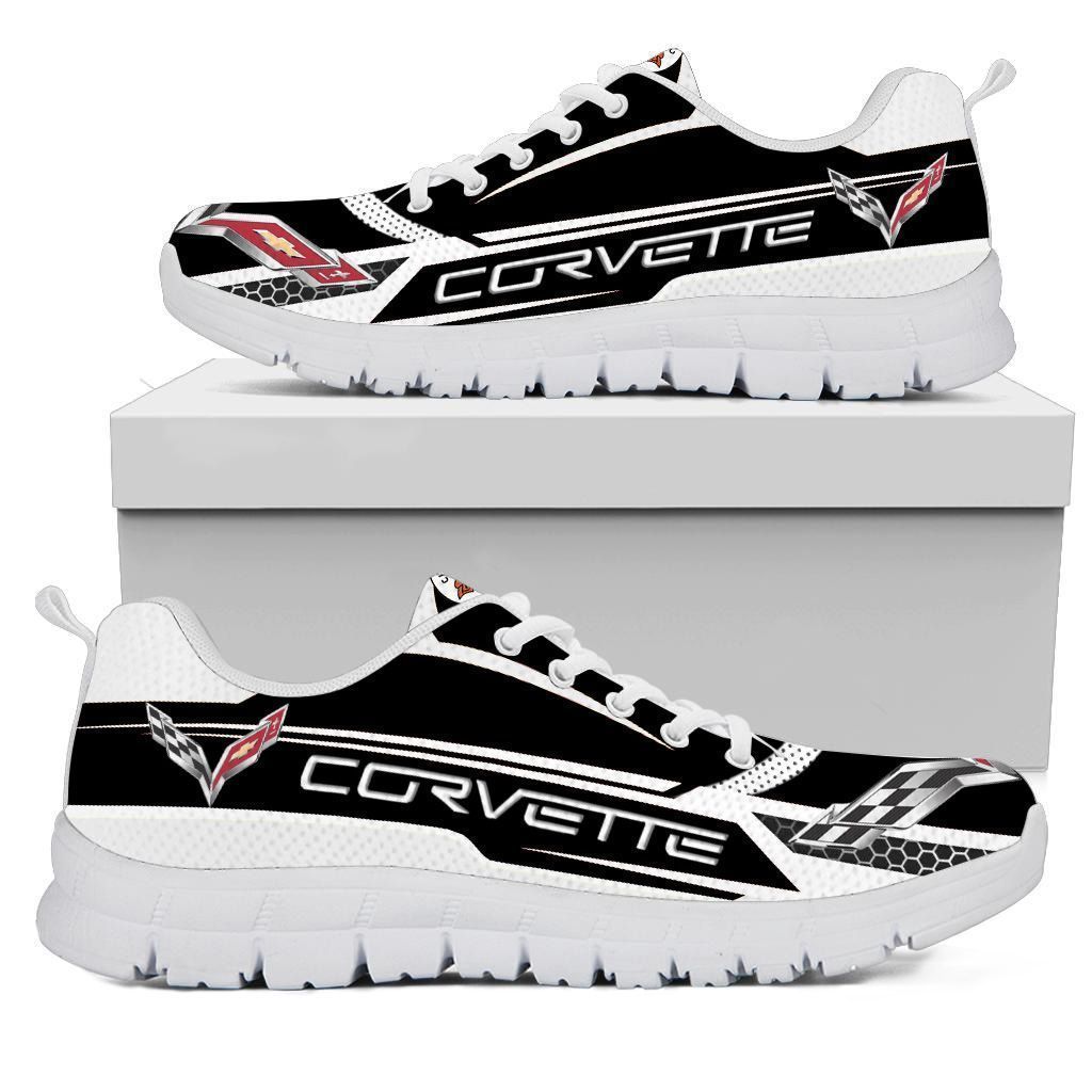3D Printed Chevrolet Corvette Sneakers For Men & Women Ver1 (White ...