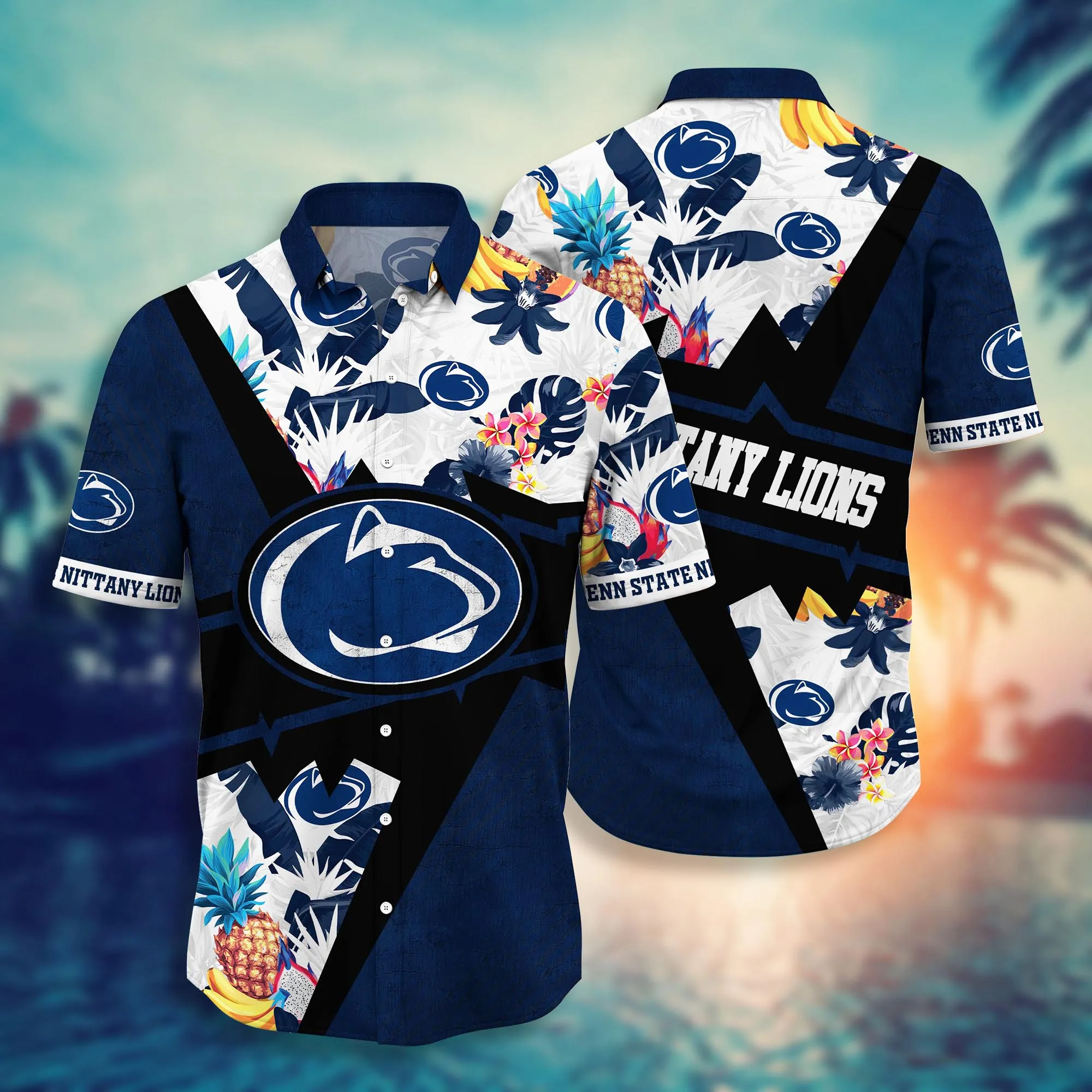 Penn State Nittany Lions NCCA Hawaiian Shirt Swimsuits Aloha Shirt