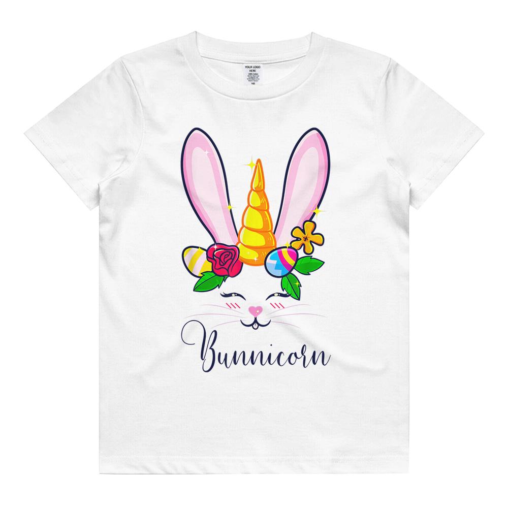 Bunnicorn Easter Bunny Unicorn Rabbit Cute Kids T Shirt