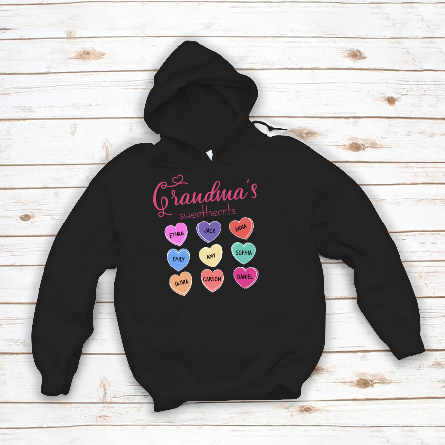 Grandma’S Sweethearts Valentines Day Hoodie