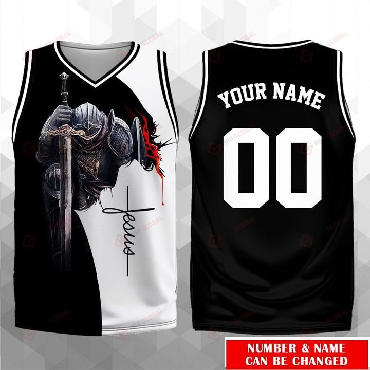 A Child Of God A Man Of Faith A Warrior Of Christ Basketball Jersey Personalized All Over Printed Shirts 08 Jesus God Christ Gift Tank Top