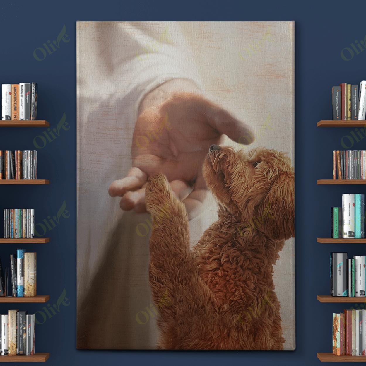 Goldendoodle – Take My Hand Canvas And Poster | Wall Decor Visual Art