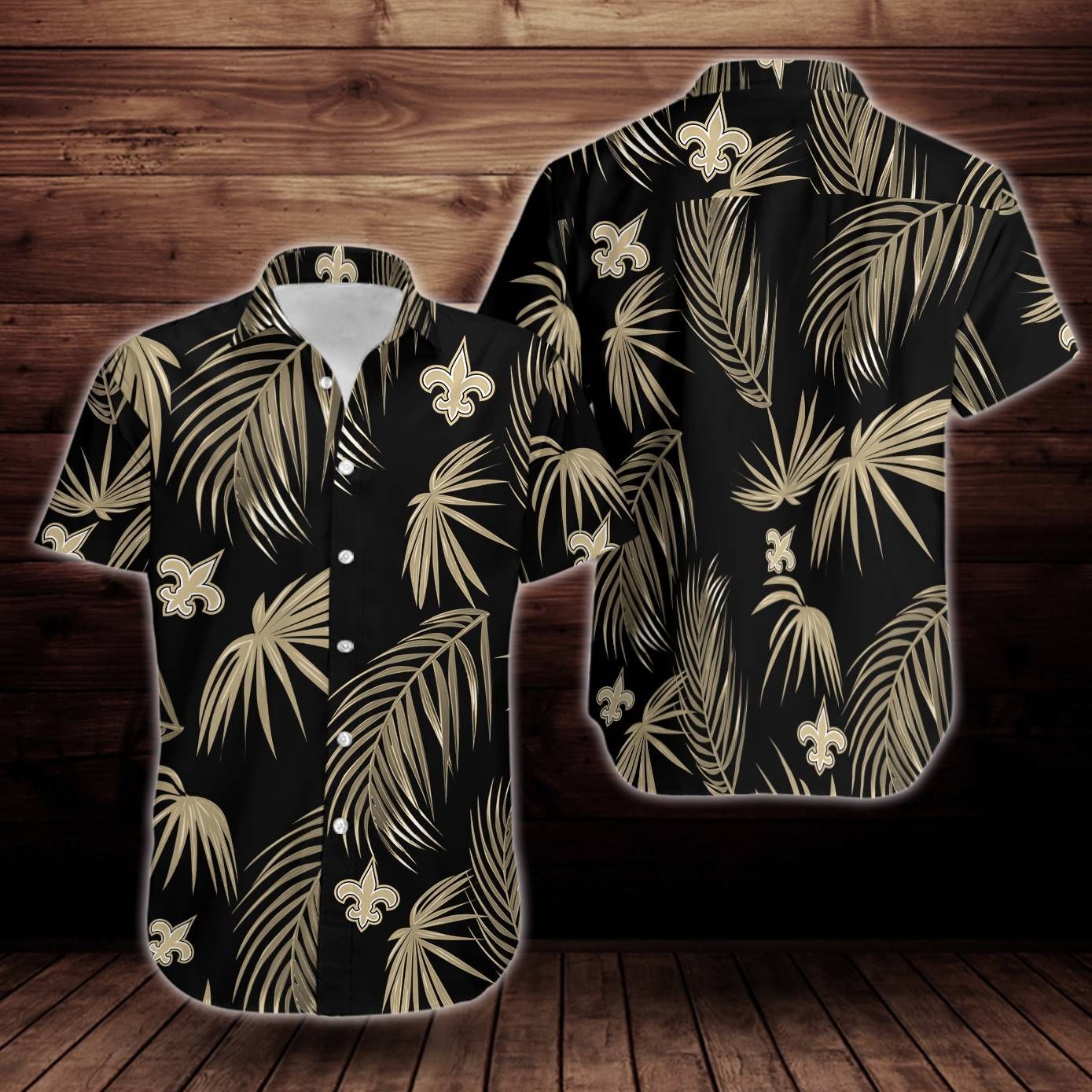 New Orleans Saints Flower Short Sleeve Hawaiian Shirt