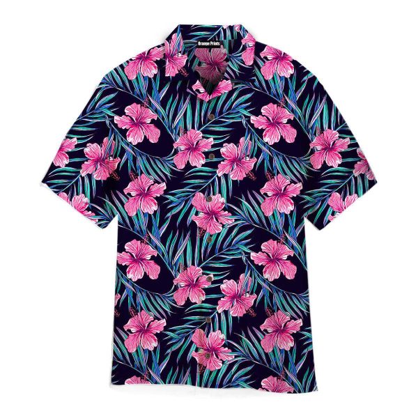 Pink Floral Tropical Hawaii Shirt For Men Women Ha44623