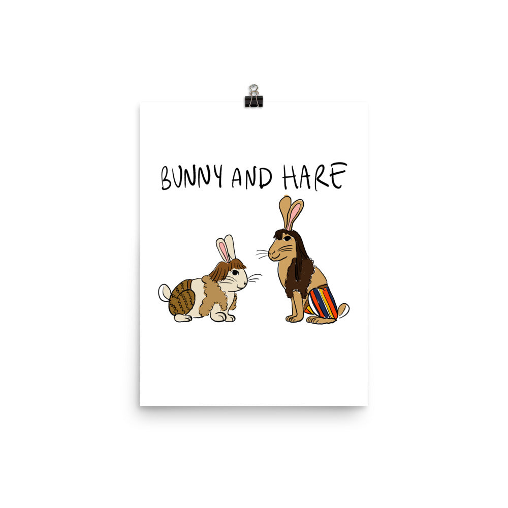 Bunny And Hare Poster