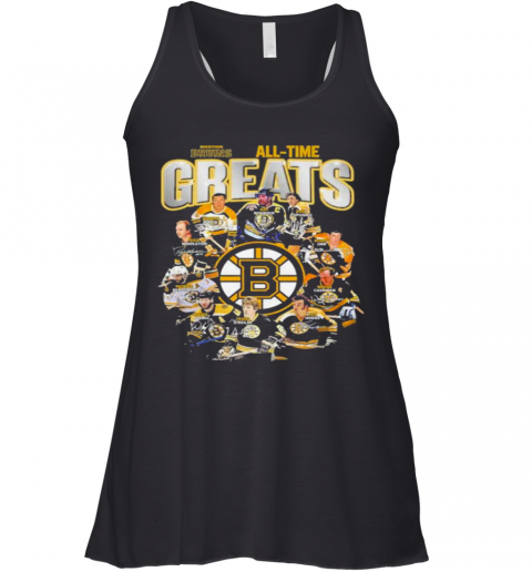 Boston Bruins All Time Greats Signatures Racerback Tank