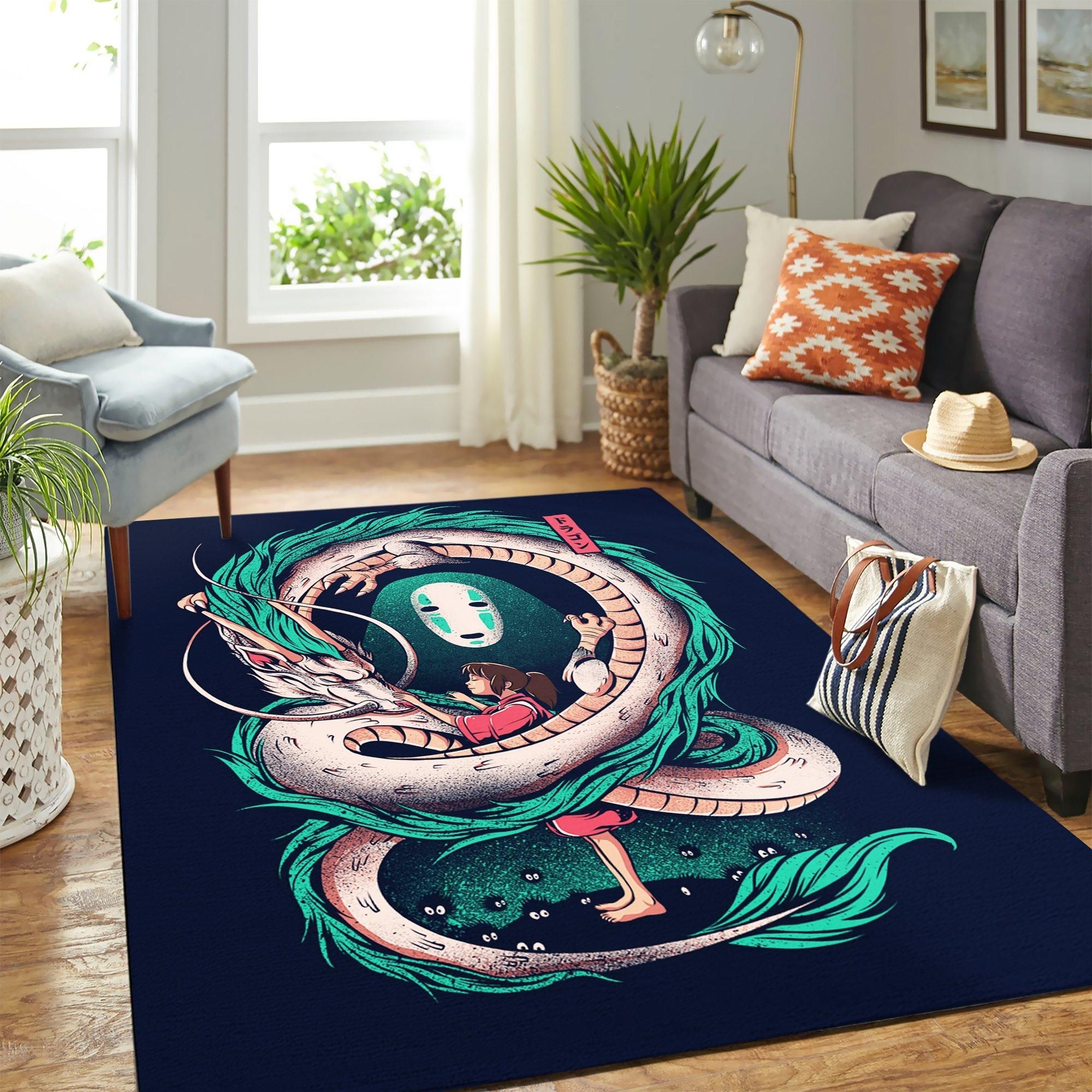 Ghibli Studio No Face Spirited Away Carpet Area Rug – Home Decor – Bedroom Living Room Décor