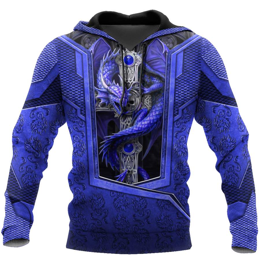 3D Tattoo and Dungeon Dragon Hoodie HAC301202