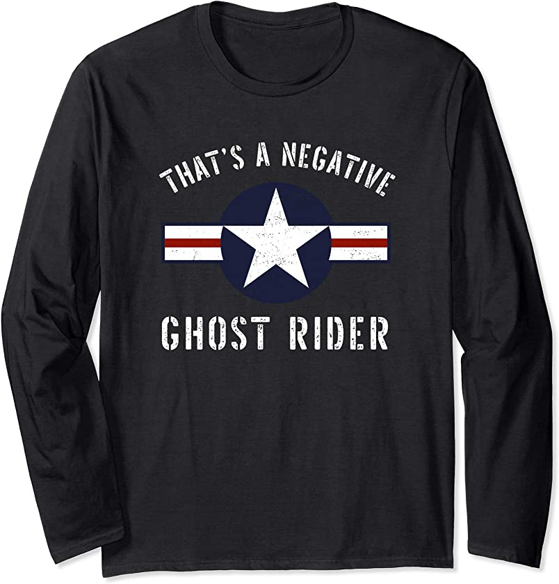 Vintage USAF That’s A Negative Ghost Rider Long Sleeve T-Shirt