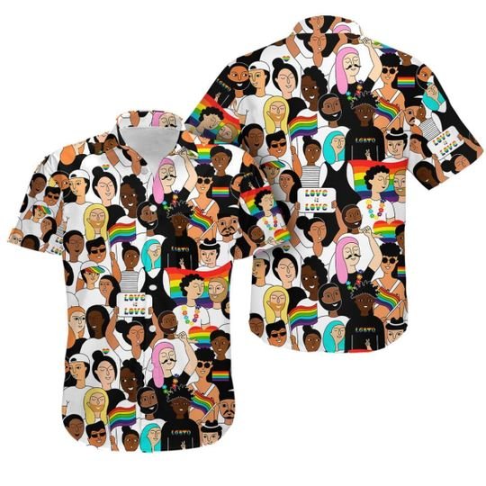 Happy Pride Month Support For Lgbt Aloha Hawaii Shirt Men And Women Ha42795