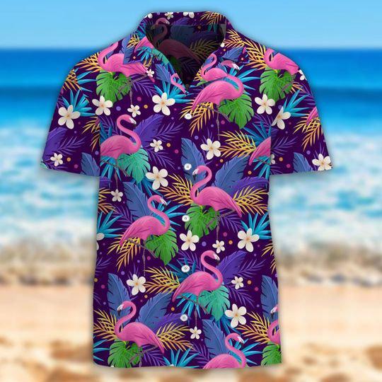 Tropical Flamingo Hawaii Shirt For Men Women Ha24802