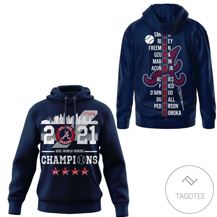 2021 World Series Champions Atlanta Braves Hoodie