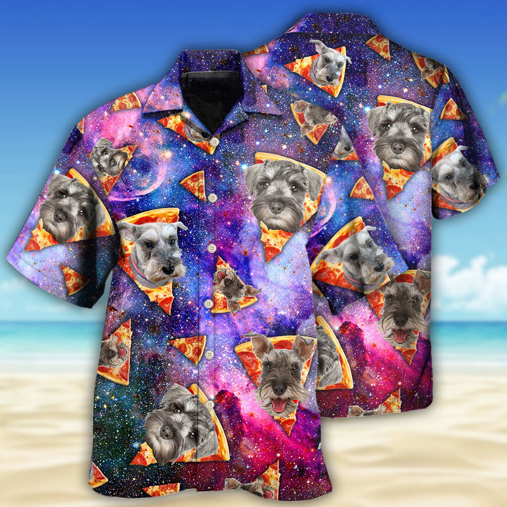 Schnauzer Dog Lover Galaxy Pizza Hawaii Shirt Ha17016