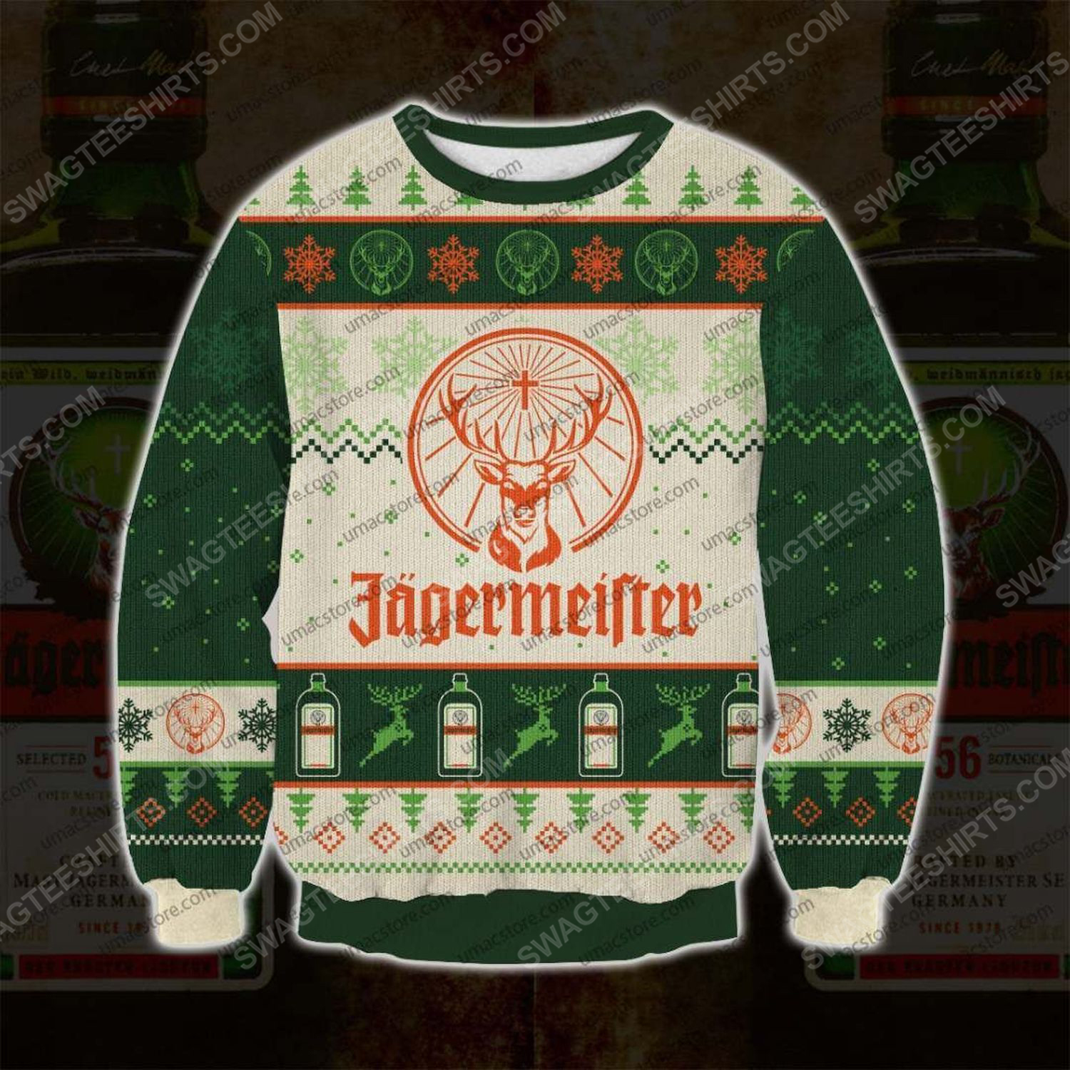 [Special Edition] Jagermeister Cocktail All Over Print Ugly Christmas Sweater – Maria