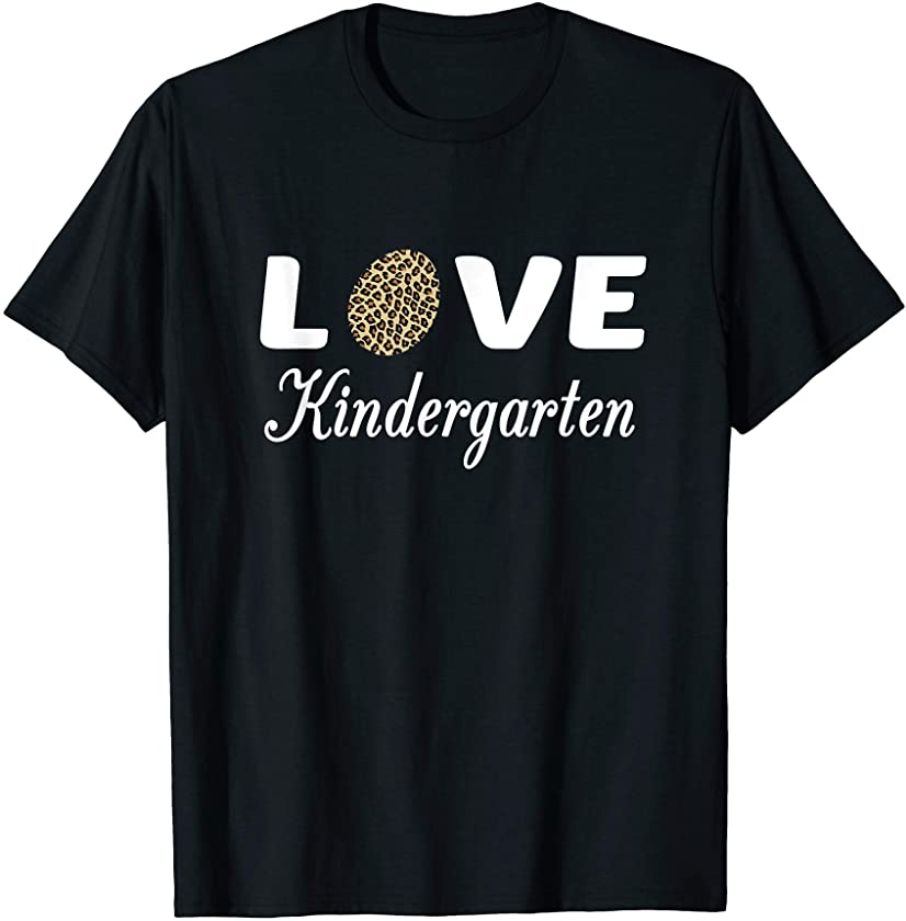 Easter Kindergarten Teacher Plaid Leopard Gift T-Shirt